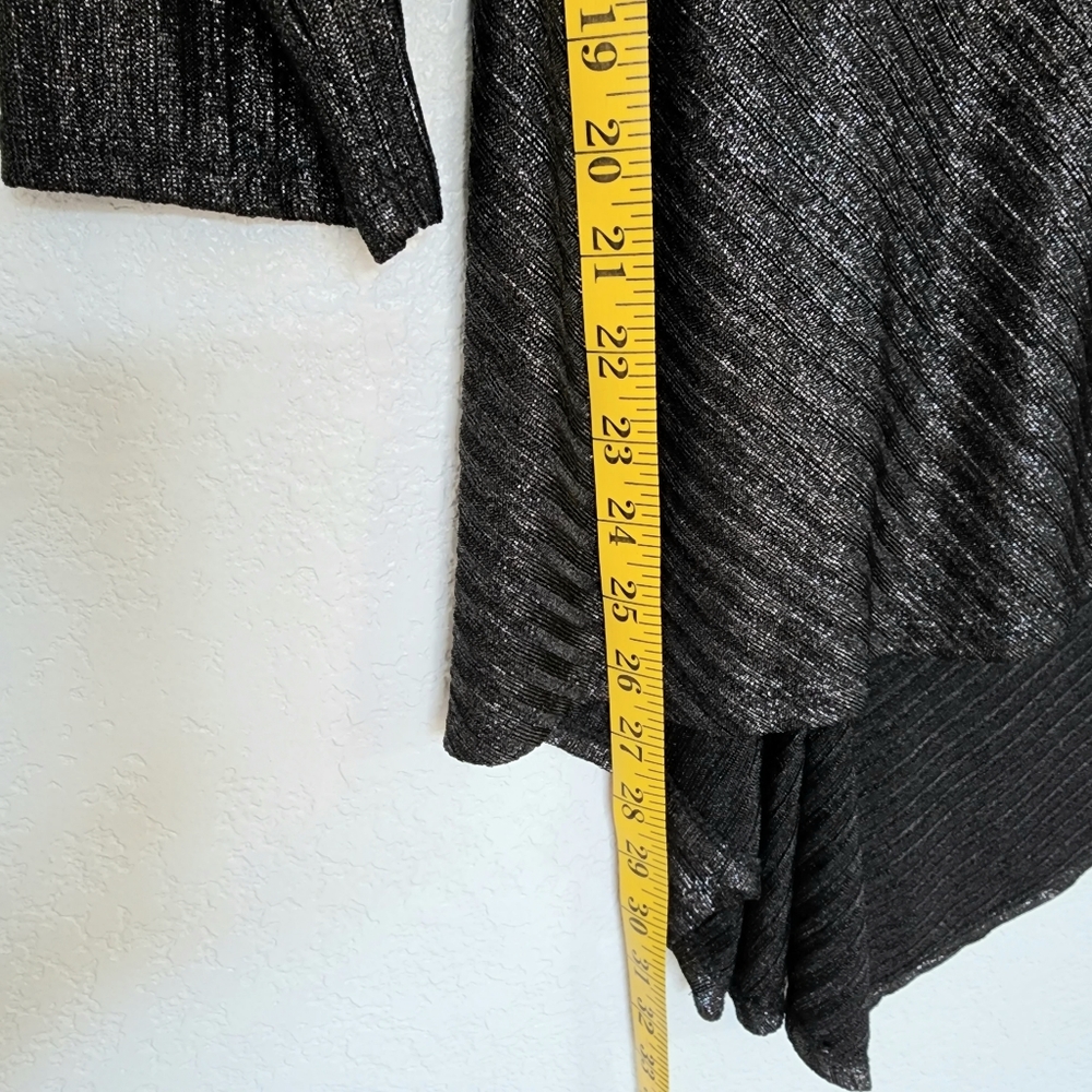 Vince Camuto black metallic sweater size L New - Picture 8 of 9
